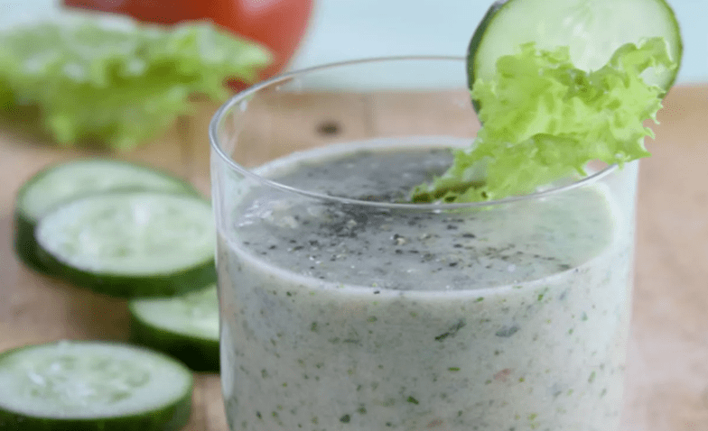 Cucumbers and kefir
